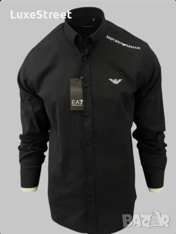 Мъжки Ризи - лого Бродирано 🤍Boss Armani Ralph Lauren , снимка 3 - Ризи - 52427336