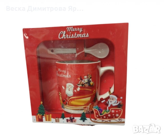 Коледни порцеланови комплекти, снимка 3 - Чаши - 52061815