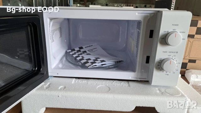 PROMO!! Бяла Микровълнова печка с 5 степени и размразяване, 700W, 20L, снимка 7 - Печки, фурни - 53931941