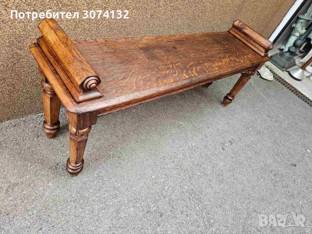 Масивна дъбова пейка, снимка 4 - Дивани и мека мебел - 52902827