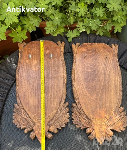 Дърворезбовани поставки за елен, снимка 5 - Декорация за дома - 54238979