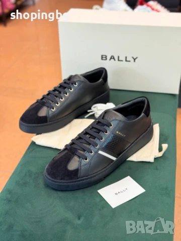Луксозни мъжки сникърси BALLY с кожа питон  575 лв., снимка 5 - Спортно елегантни обувки - 51072142