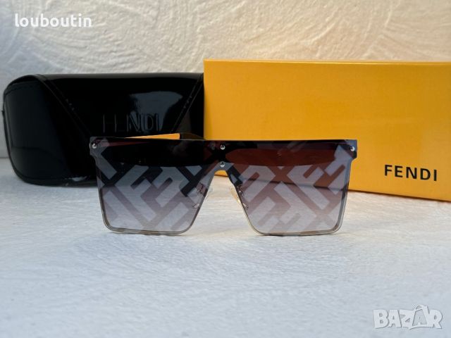 -15 % разпродажба Fendi мъжки слънчеви очила маска брандирани стъкла, снимка 5 - Слънчеви и диоптрични очила - 45226784