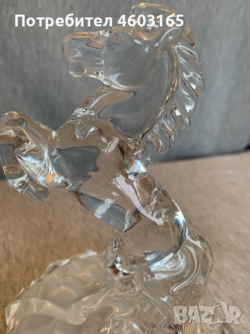 Кристална фигурка на кон, снимка 6 - Антикварни и старинни предмети - 52353256