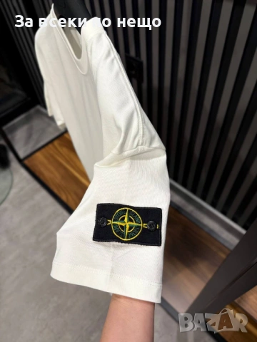 Stone Island Мъжка Бяла Тениска👕Мъжка Блуза С Къс Ръкав В Бял Цвят Стон Айлънд Код Mens P.106, снимка 3 - Тениски - 53821744