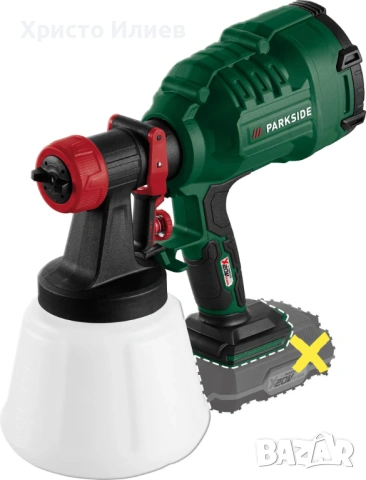 Акумулаторен пистолет за боядисване Parkside