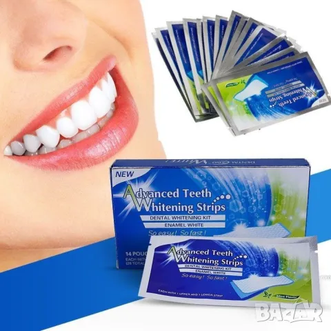 Избелващи ленти за зъби Advanced Teeth Whitening Strips, снимка 6 - Други - 47652998