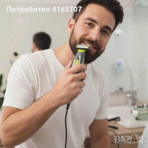 Акумулаторна самобръсначка Oliver Voltz, 5W, USB зареждане, батерия 300mAh и подвижно острие