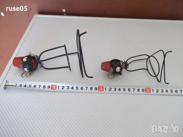 Лот от 2 бр. стилизирани негърчета от метал, снимка 3 - Колекции - 51358889