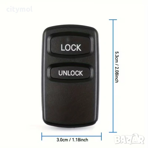 Kутийка за дистанционно с 3 бутона за Mitsubishi Lancer, Outlander, Pajero, Galant и др., снимка 4 - Аксесоари и консумативи - 53114619