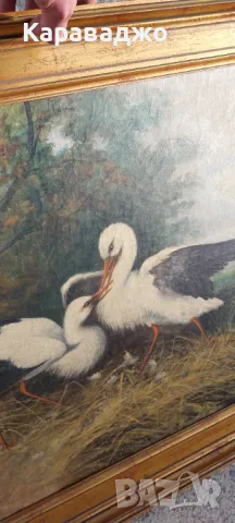 Картина Щъркели, снимка 7 - Картини - 49946737