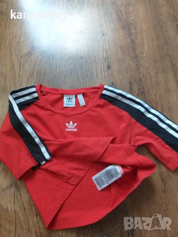 Adidas Originals Crop Top Womens Knits - страхотна дамска тениска Л, снимка 6 - Тениски - 46579675