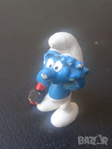 Смърф / Smurf Figure -  West Germany Bully Peyo -оригинална фигурка, снимка 2 - Колекции - 47172509