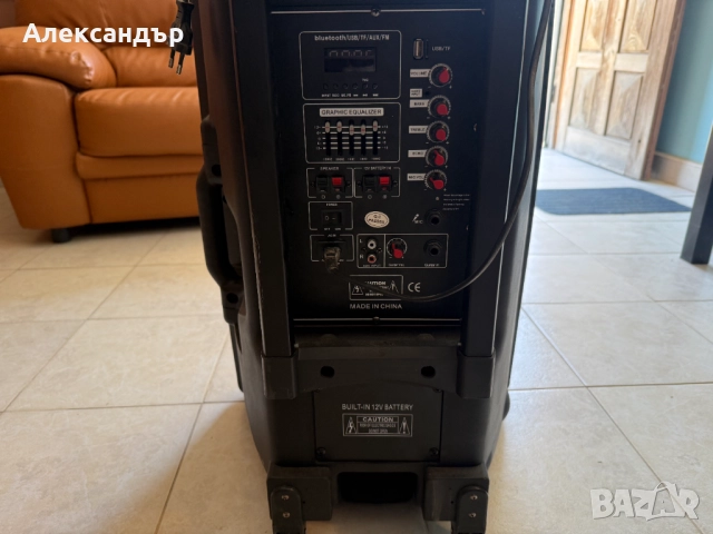 Безжична активна караоке колонка Powerone+ 15 инча, снимка 6 - Тонколони - 51705026