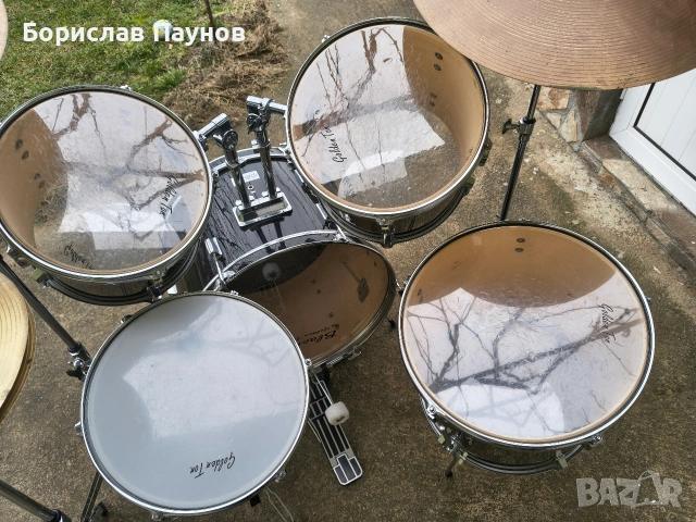 Комплект барабани "Golden ton", снимка 8 - Ударни инструменти - 54274898