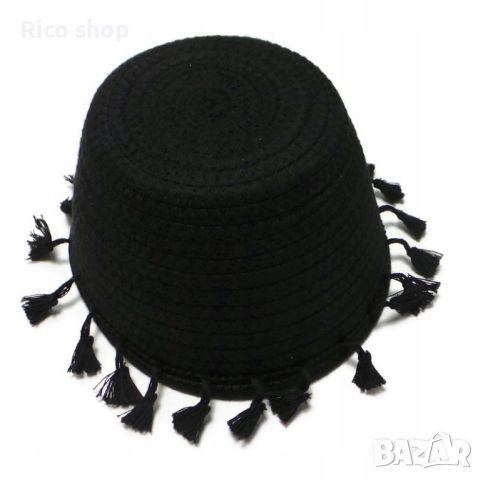 Черна плетена кошница, снимка 3 - Декорация за дома - 46441339