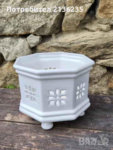 Порцеланова кашпа , снимка 5 - Антикварни и старинни предмети - 50049335