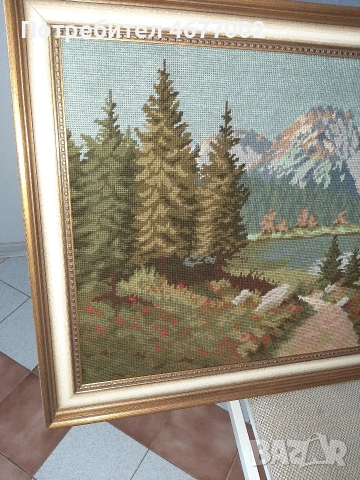 красив гоблен със пейзаш, снимка 3 - Гоблени - 53517644