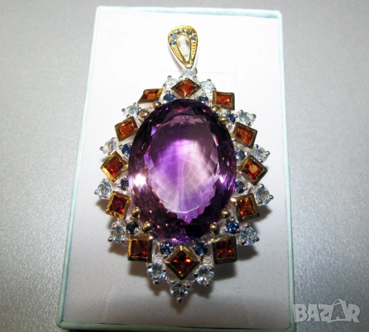 Аметист 65x34x21, 80 карата, тегло 29.9 гр. подходящ за подарък 