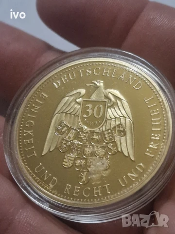 немска юбилейна монета, снимка 4 - Нумизматика и бонистика - 51219929
