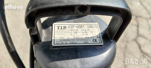 Помпа за вода T.I.P.VIP-VORT 180/6, снимка 4 - Напояване - 50628508