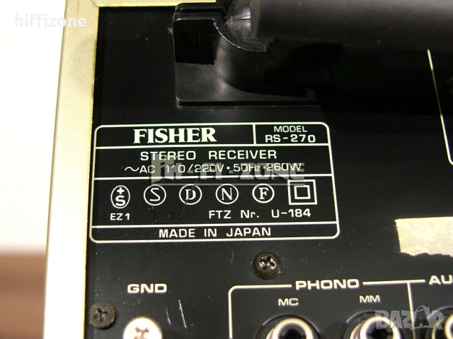 Ресивър  Fisher rs-270 , снимка 9 - Ресийвъри, усилватели, смесителни пултове - 54061382