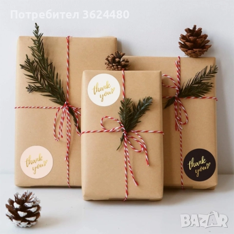 Стикери Thank You на Ролка 500 Броя 4717, снимка 3 - Други - 52618899