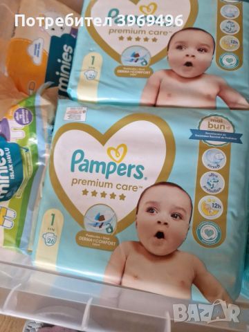 Пелени Papmpers Premium Care Размер 1 New born 26 бр, снимка 1 - Пелени, памперси - 45762254