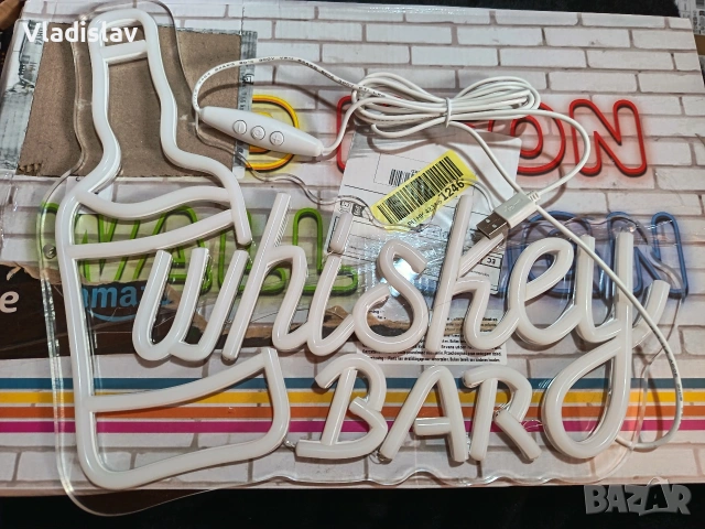 LED неонова табела "Whiskey Bar", снимка 3 - Лед осветление - 53927569