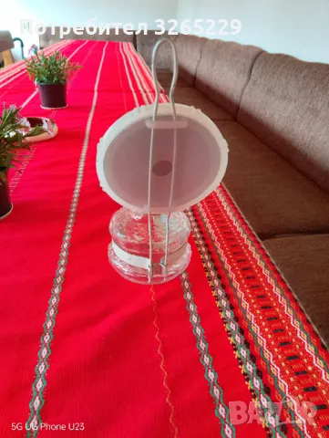 Стара газена лампа от соца , снимка 2 - Антикварни и старинни предмети - 49823454