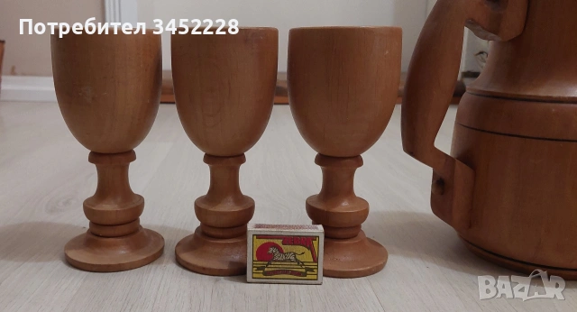 дърворезба сервиз за ценители , снимка 6 - Декорация за дома - 53303011