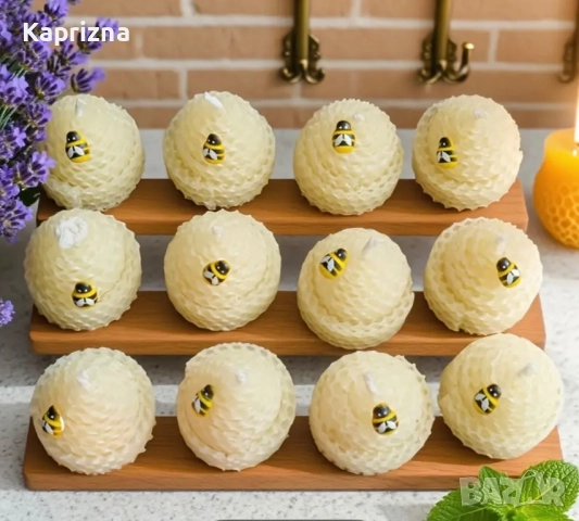 Комплект 12 ръчно изработени свещи в подаръчна кутия, снимка 2 - Декорация за дома - 51435061