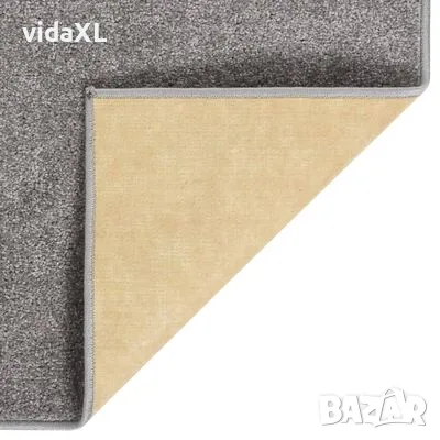 vidaXL Килим с къс косъм, 140x200 см, сив(SKU:340316), снимка 4 - Килими - 49164935