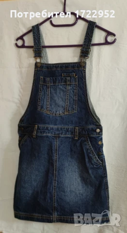 Момичешки дънков гащеризон FAT FACE 11-12 г., снимка 2 - Други - 51122053