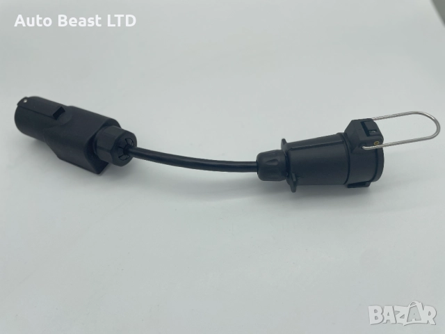 Адаптер преходник (букса) за ремарке от USA 7 пина към EU 7 пина стандарт А153, снимка 5 - Части - 52374131