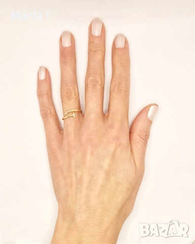 Златни пръстени Пирон, снимка 12 - Пръстени - 52639042