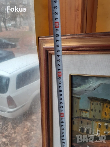 Чудесна майсторска картина масло на платно подпис рамка, снимка 6 - Антикварни и старинни предмети - 53445775