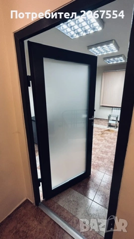 Много запазена МДФ интериорна врата с матирано стъкло - 97 x 200, снимка 6 - Интериорни врати - 54046624