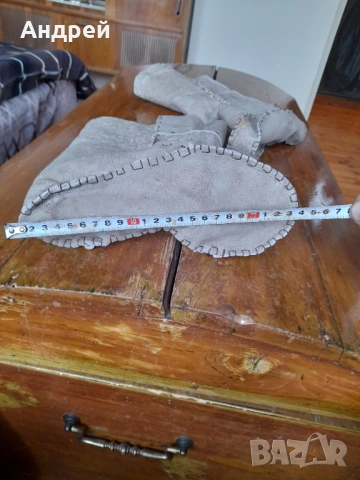 Стари кожени калцуни,гети, снимка 6 - Други ценни предмети - 54194379