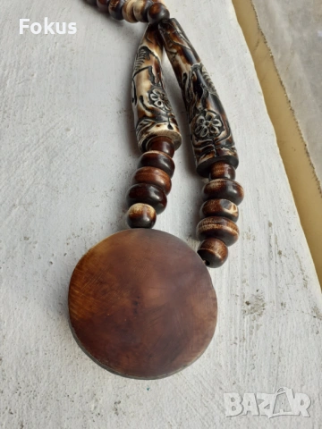 Страхотен стар гердан изработен от истински рог, снимка 7 - Антикварни и старинни предмети - 53490464