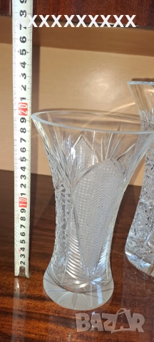 Ваза от оловен кристал , снимка 2 - Вази - 52096621