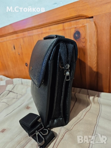 мъжка кожена чанта ARPELLE чисто нова, снимка 3 - Чанти - 52224369