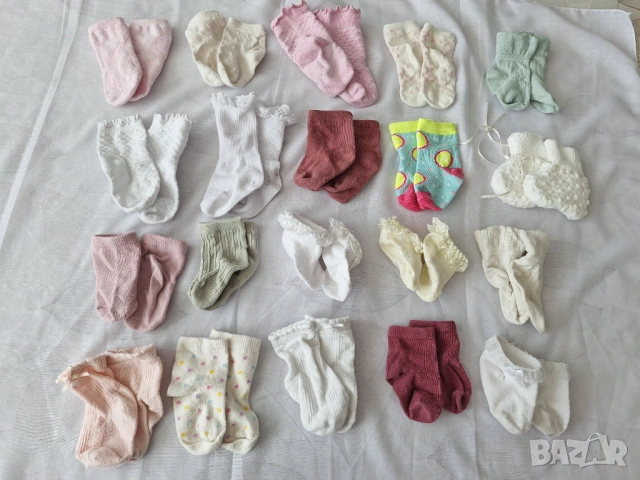 Чорапки за бебе 6-9м,9-12м 