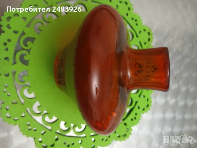 Стъклена ваза червена, снимка 5 - Вази - 49796247