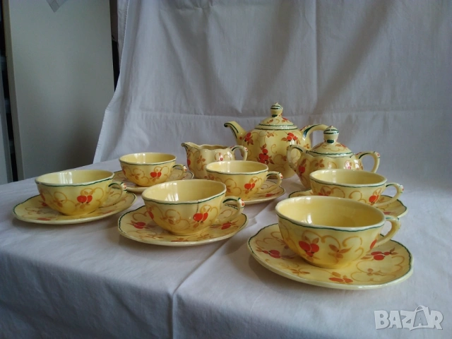 Продавам антикварен сервиз за чай-Ditmar Urbach,Turn-Teplitz., снимка 7 - Антикварни и старинни предмети - 53646510