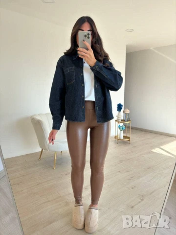 Кожен клин с висока талия , снимка 2 - Клинове - 50690747