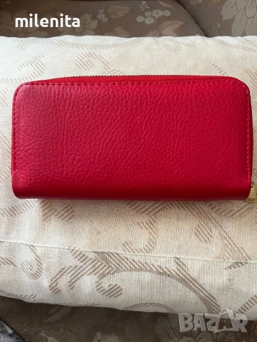 Малиново червено дамско портмоне Michael Kors, снимка 3 - Портфейли, портмонета - 53323053
