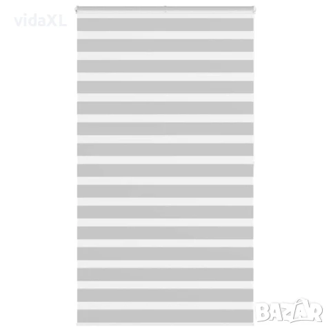 vidaXL Зеброва щора 135x200 см Ширина на плата 130,9 см Полиестер(SKU:4014476)