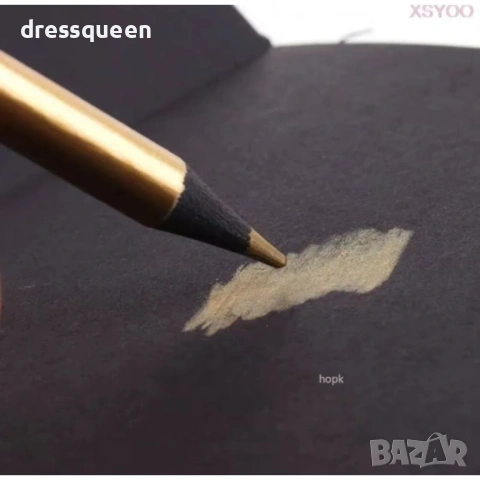 4811 Професионални металикови моливи за рисуване – 2 в 1 ефект за светъл и тъмен картон, снимка 5 - Рисуване и оцветяване - 53723088