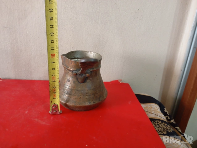 старо медно джезве, снимка 2 - Други ценни предмети - 54038432